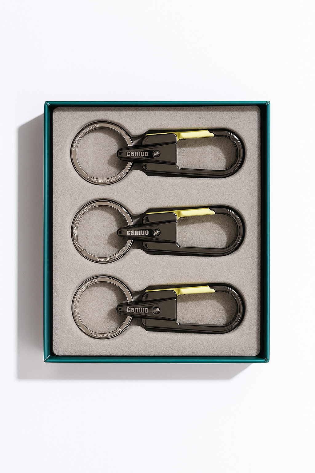 Universal Grey Leather Key Holder